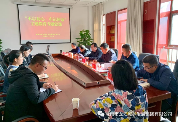 市龍江集團(tuán)開(kāi)展“不忘初心、牢記使命”主題教育專題黨課